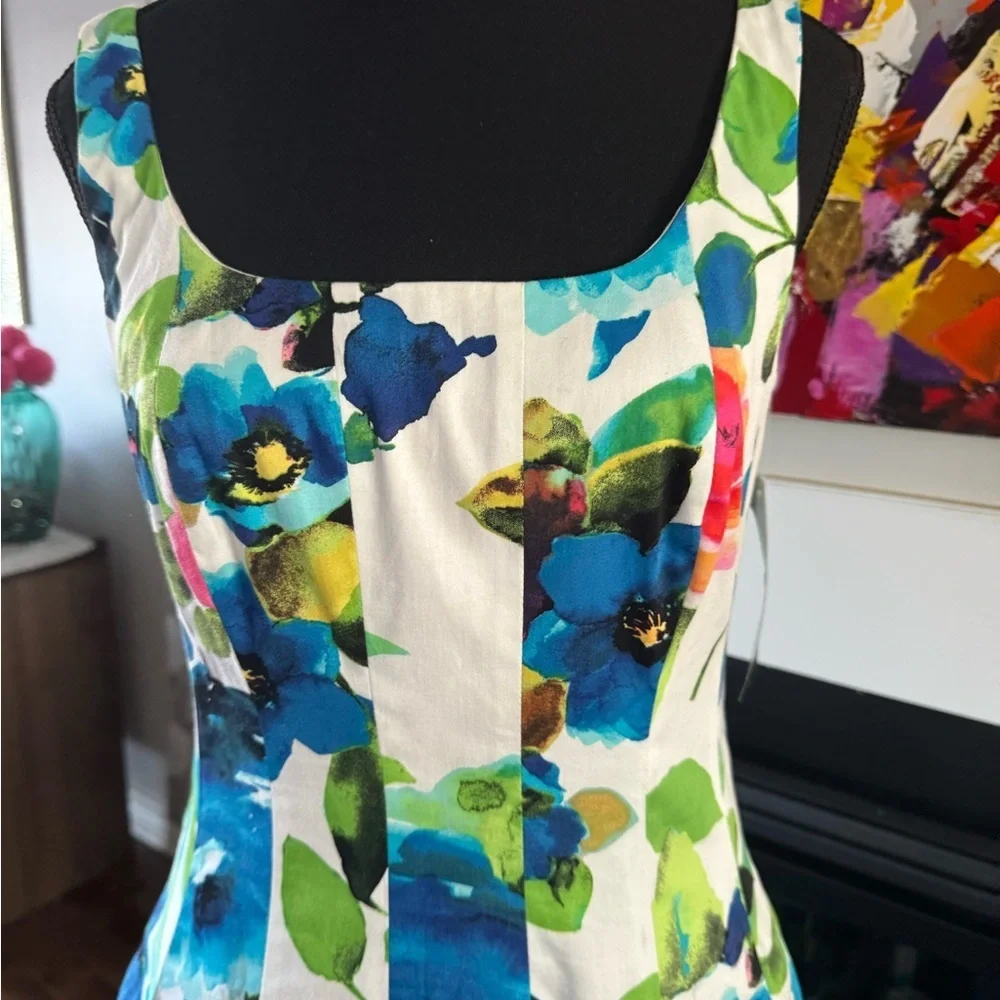 Ralph Lauren NWT Midi 86% cotton Sundress. Ptp 16” lenght 39” - Picture 2 of 7